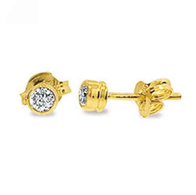 Diamond Solitaire Stud Earrings - 0.20 Carat (TDW)