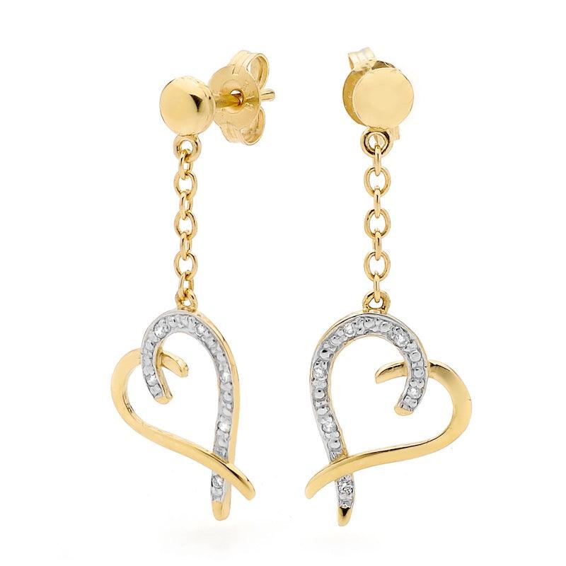 13 Diamond Heart Earrings