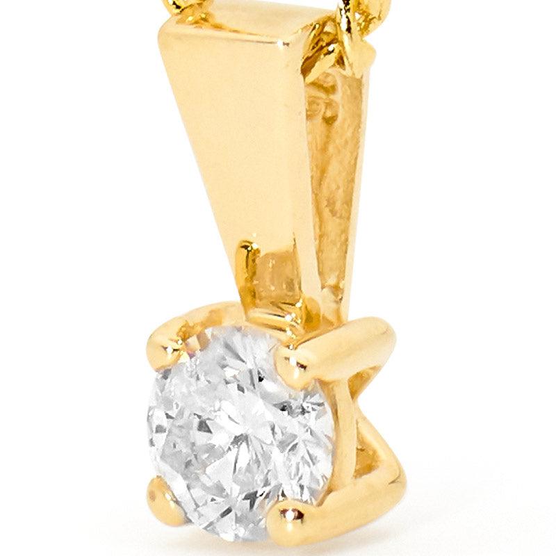 Diamond Solitaire Pendant - 0.20 Carat