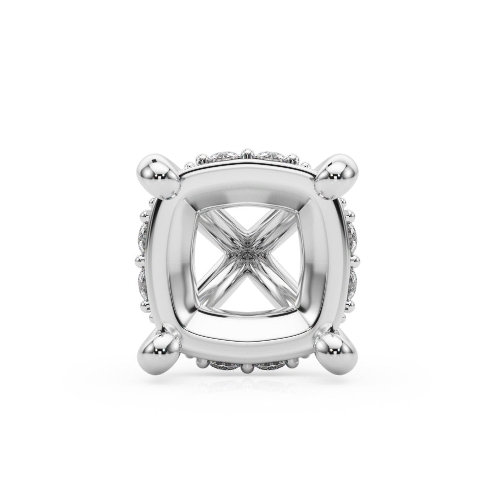 Hidden Halo Cushion Center