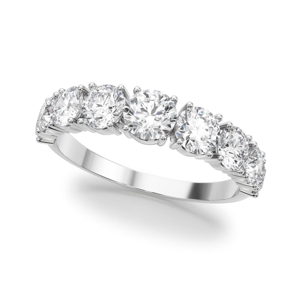 Lab Grown Diamond 9 Stone Band Round