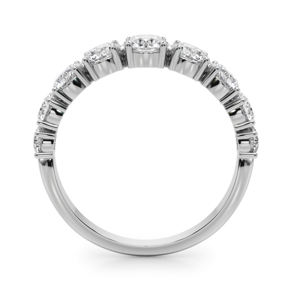 Lab Grown Diamond 9 Stone Band Round