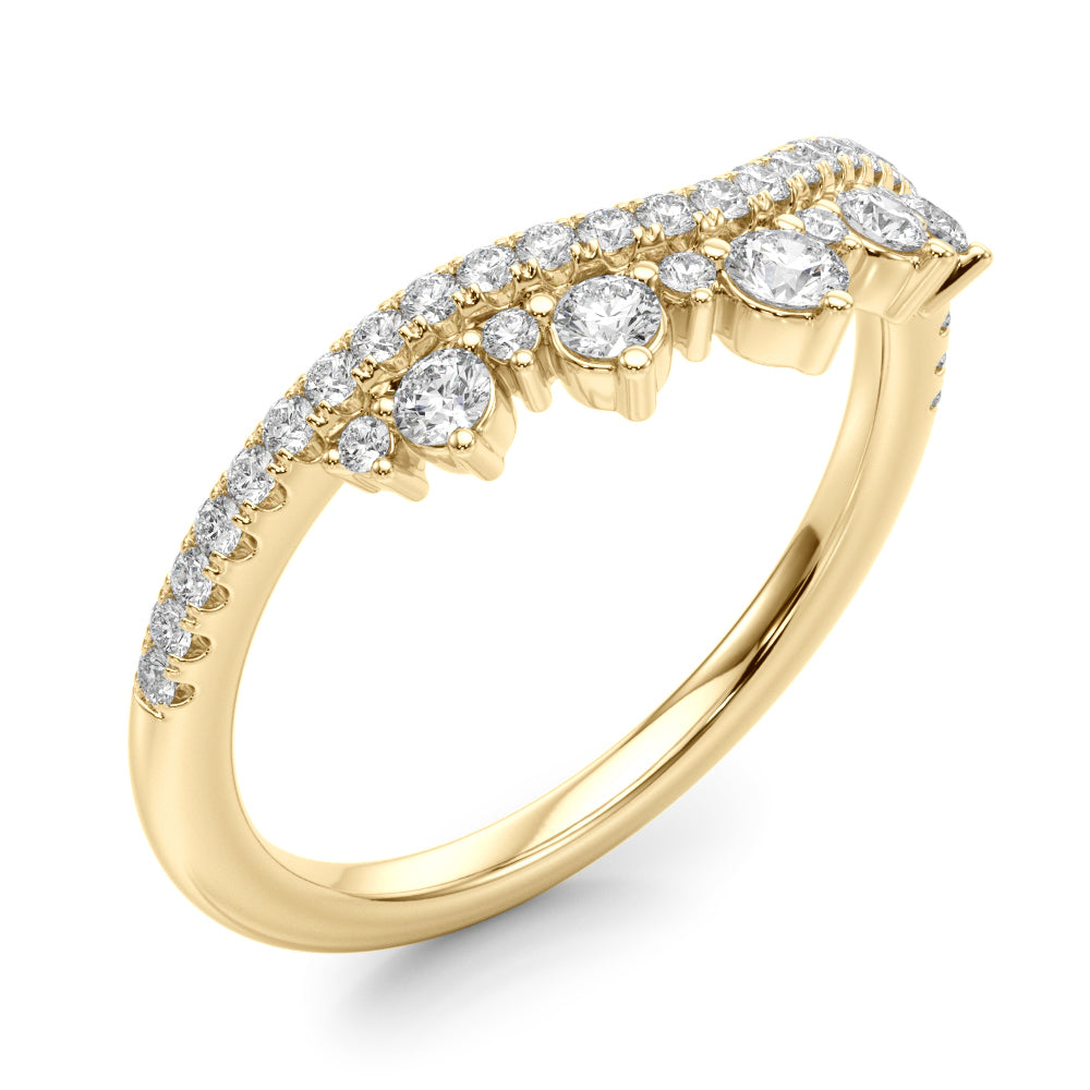 Lab Grown Diamond Chevro Band