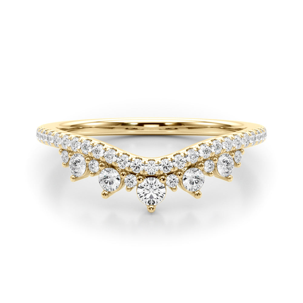 Lab Grown Diamond Chevro Band
