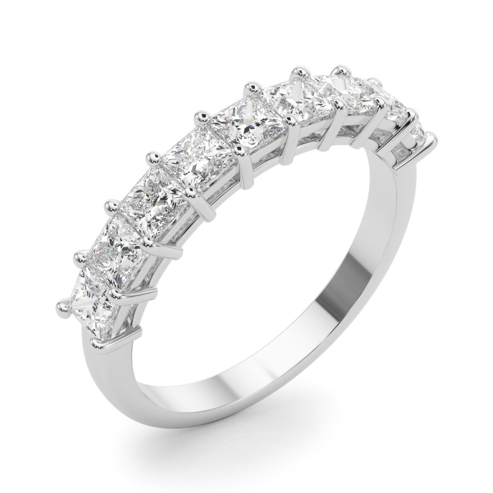 Lab Grown Diamond 9 Stone Band Princess Cut