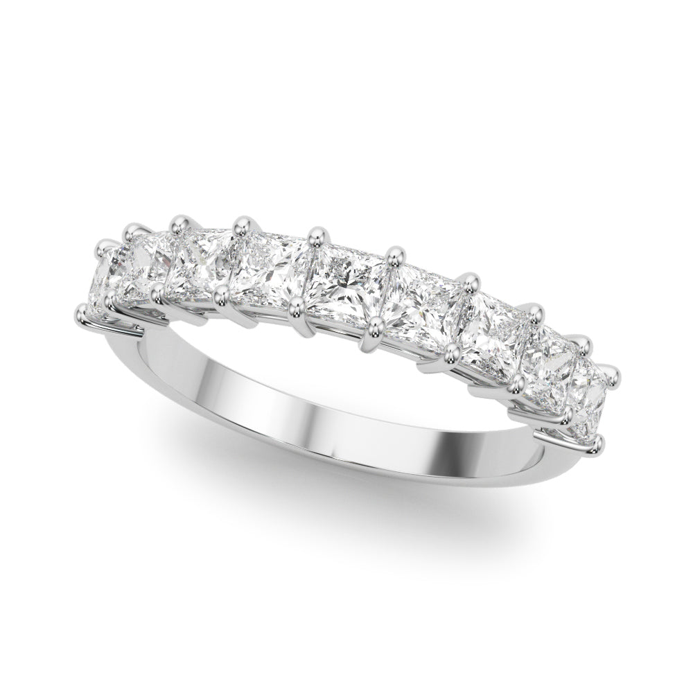 Lab Grown Diamond 9 Stone Band Princess Cut