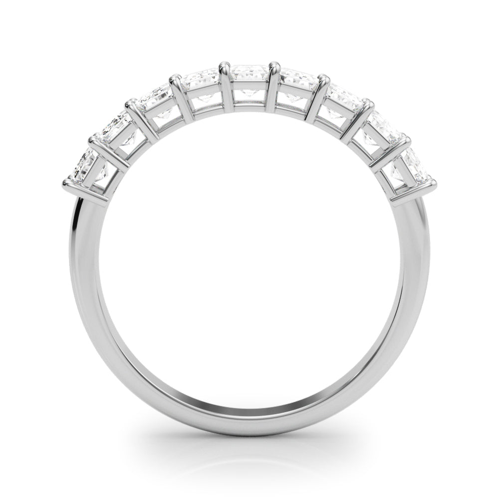 Lab Grown Diamond 9 Stone Band Emerald Cut