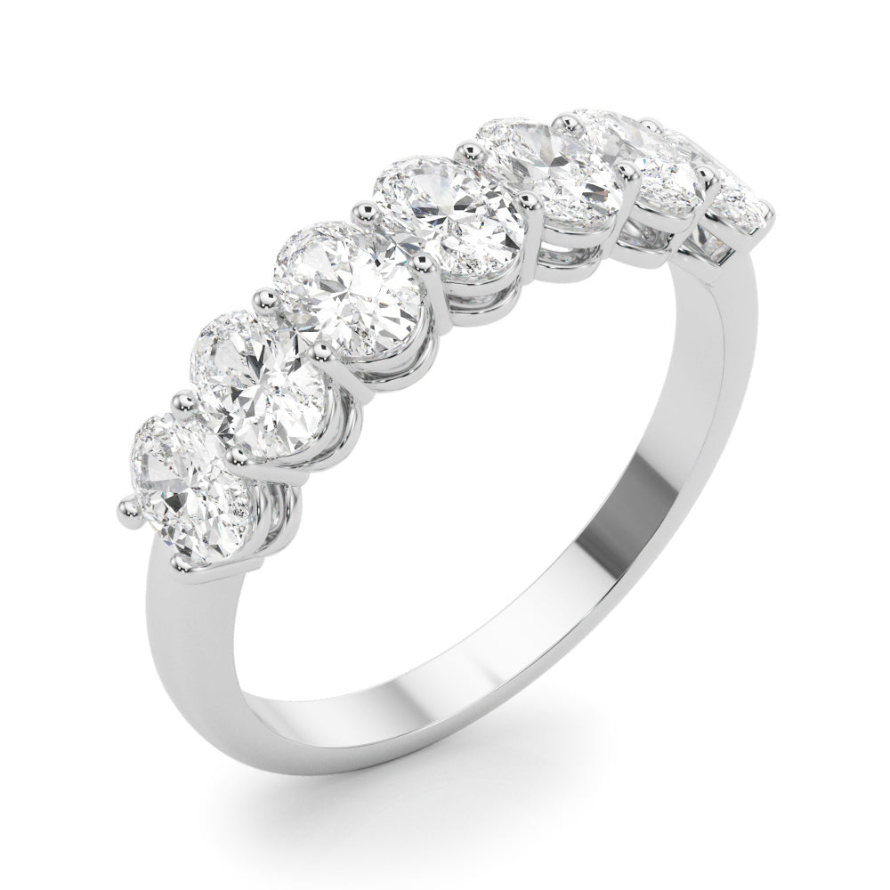 Lab Grown Diamond 7 Stone Band Oval