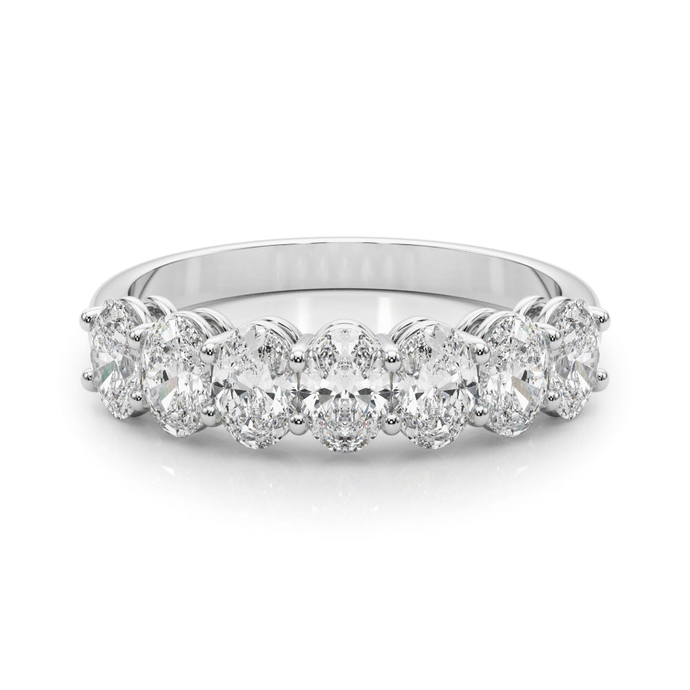 Lab Grown Diamond 7 Stone Band Oval