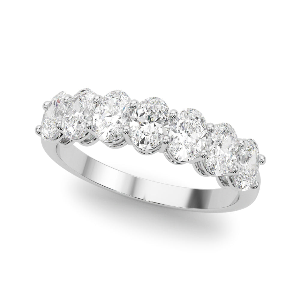 Lab Grown Diamond 7 Stone Band Oval