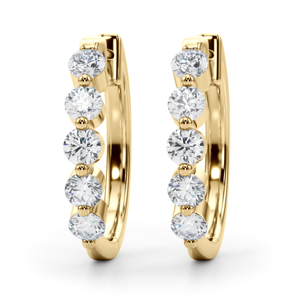 Lab Grown Diamond Hoop Earrings