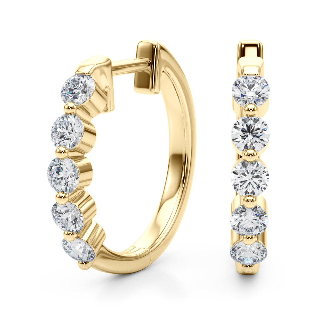 Lab Grown Diamond Hoop Earrings