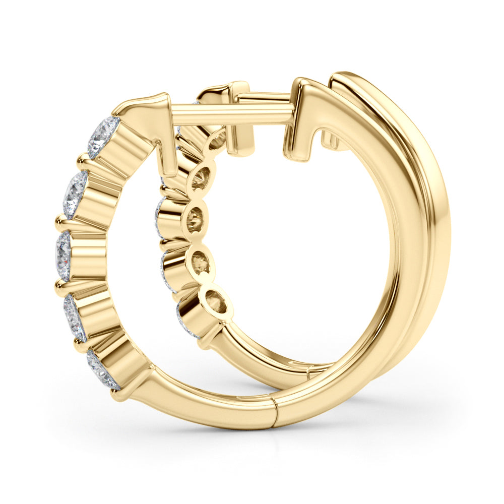 Lab Grown Diamond Hoop Earrings