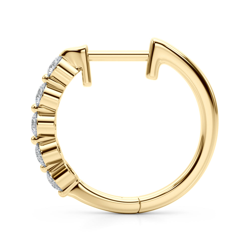 Lab Grown Diamond Hoop Earrings