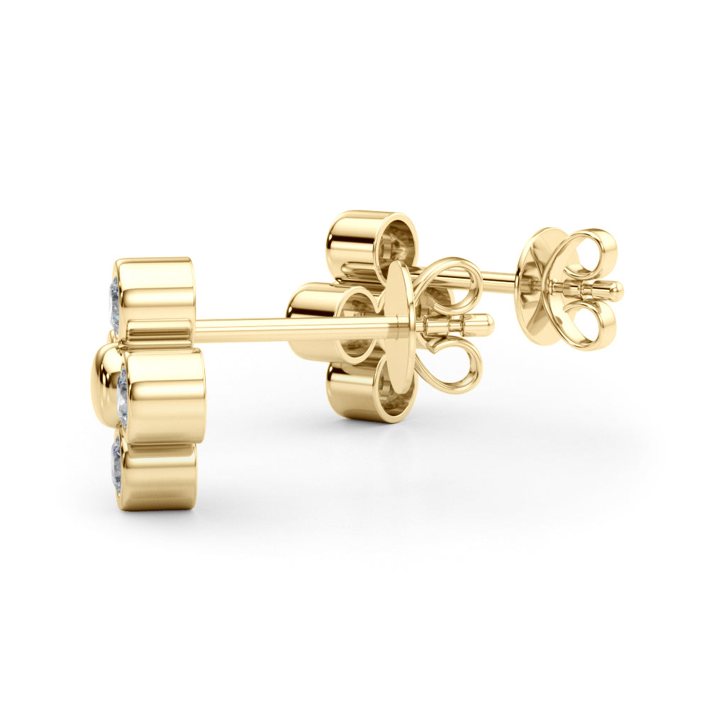 Lab Grown Diamond Earrings Cluster