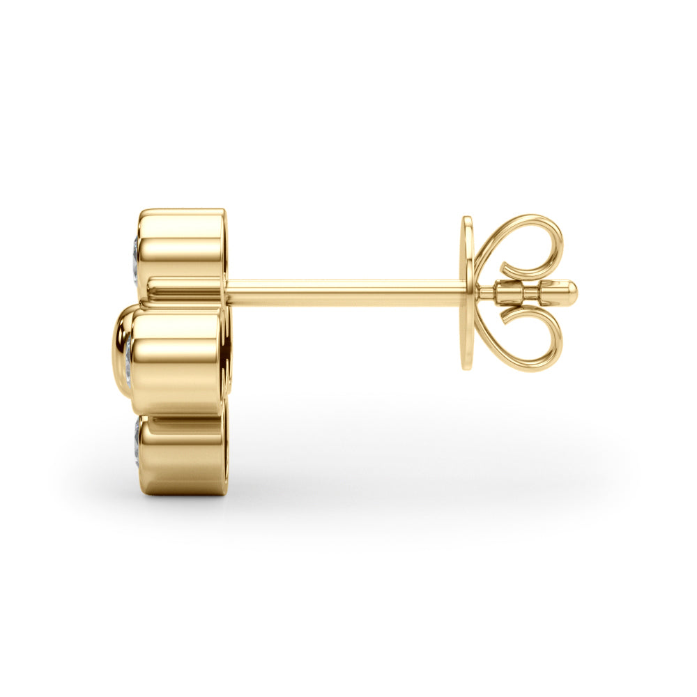 Lab Grown Diamond Earrings Cluster