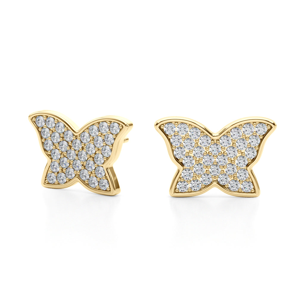 Lab Grown Diamond Butterfly Earrings
