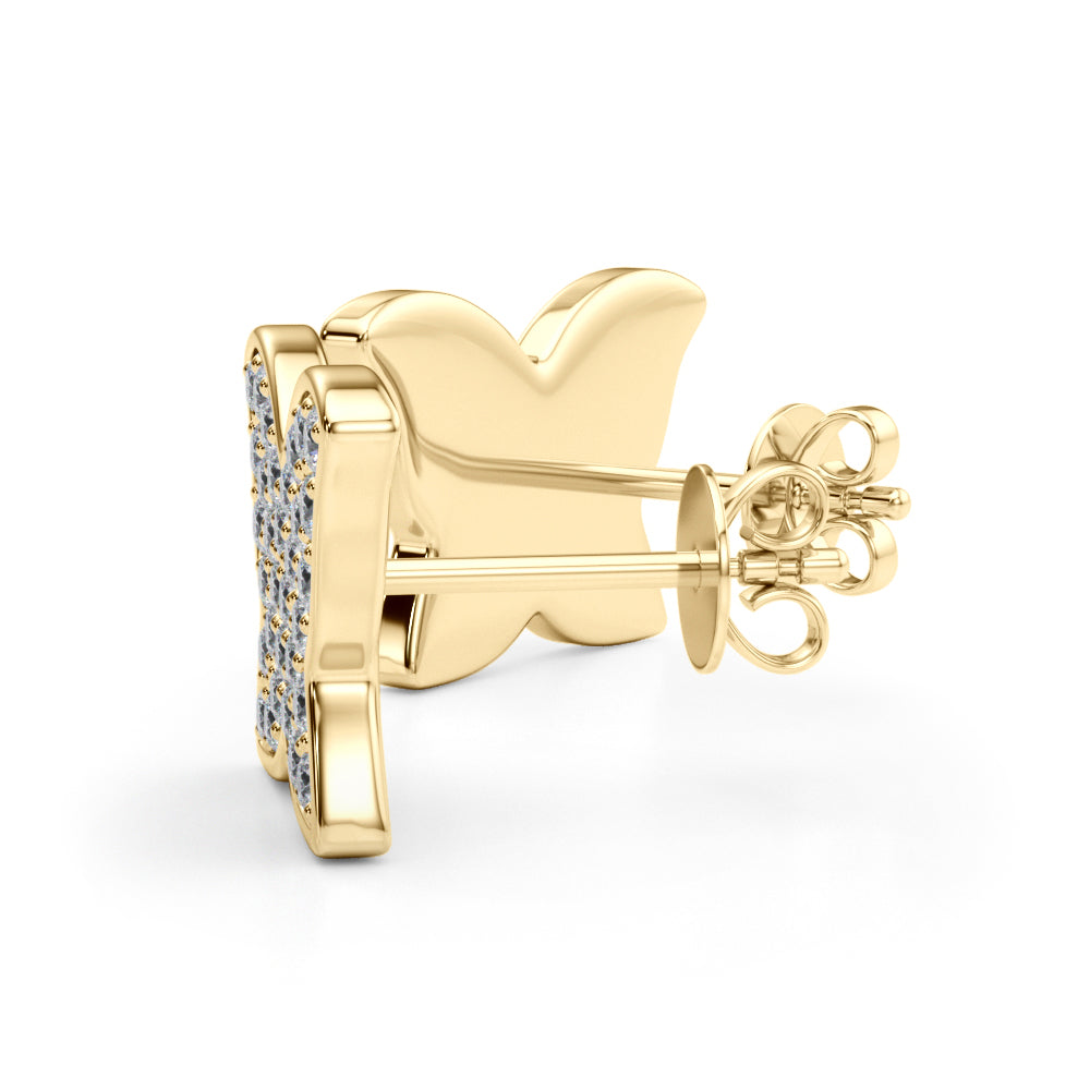 Lab Grown Diamond Butterfly Earrings