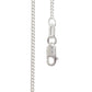 Light Silver Curb Link Chain - 45 cm