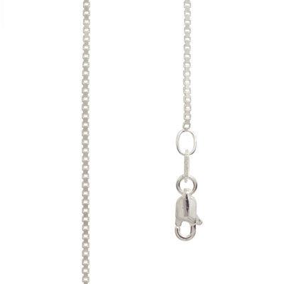 Silver Box Chain Bracelet - 19 cm