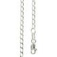Silver Curb link Necklace - 45 cm