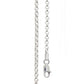 Silver Belcher Link Bracelet - 19 cm