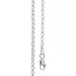 Silver Belcher Link Necklace - 40 cm