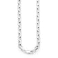 Silver Belcher Link Necklace - 50 cm