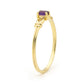 Gold Ring with Amethyst "Cute"
