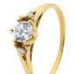 Cubic Zirconia Coronet Ring