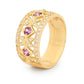 Amethyst and CZ Right Hand Ring