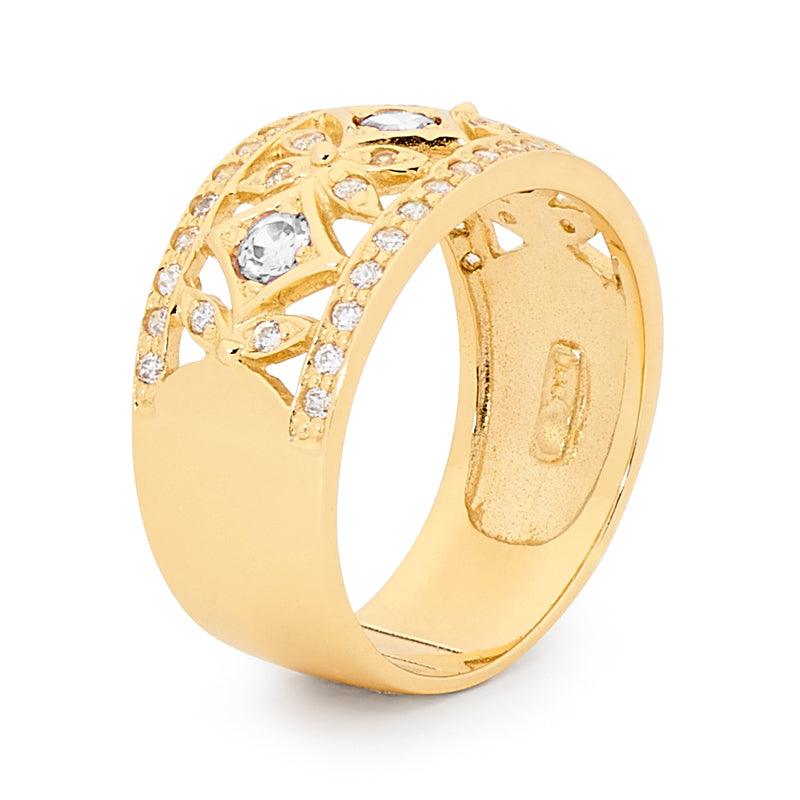 Cubic Zirconia Right Hand Ring