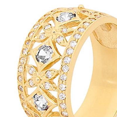 Cubic Zirconia Right Hand Ring