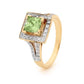 Aqua Green Cubic Zirconia Ring