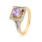 lavender Coloured CZ Dress Ring