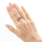 Garnet Dress Ring with Diamonds