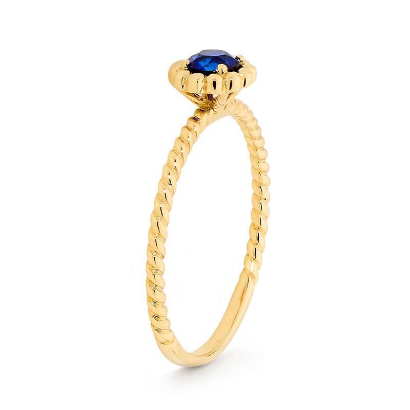 Tanzanite Blue Cubic Zirconia Ring - Micro Gems
