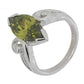 Silver Ring with Green Zirconia "Big"