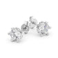 Cubic Zirconia Stud Earrings 6 mm
