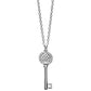 Silver Key Pendant with Zirconia "Heart Opener"