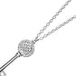 Silver Key Pendant with Zirconia "Heart Opener"