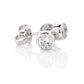 Sterling Silver Ear Stud with 4.0 mm CZ