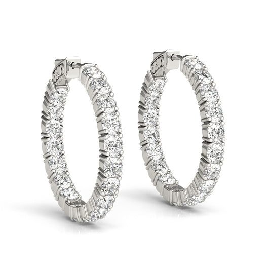 .8 Inch 4 Prong Round Hoop
