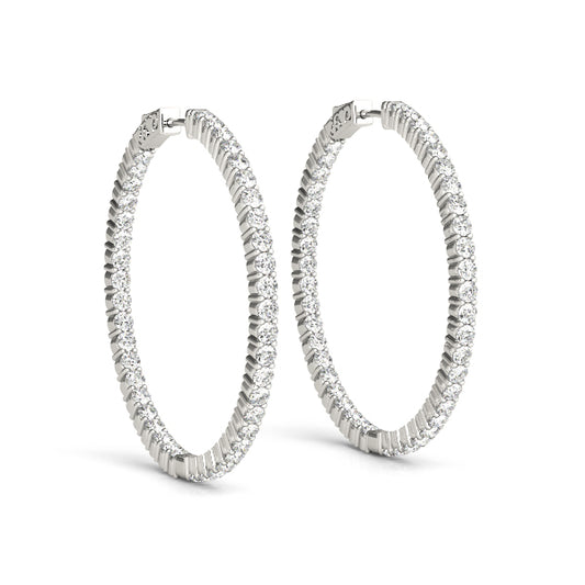 1 Inch 2 Prong Round Hoop