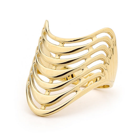 Solid Gold Ring "Seven Wishes"