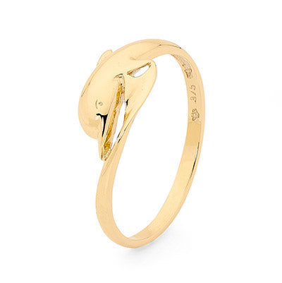Single Dolphin Gold Ring