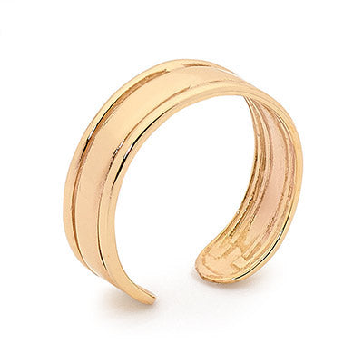 Fashionable Gold Toe Ring