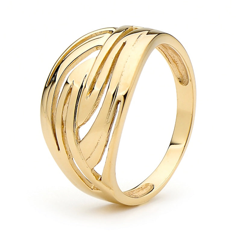Solid Gold Dress Ring