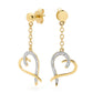 13 Diamond Heart Earrings