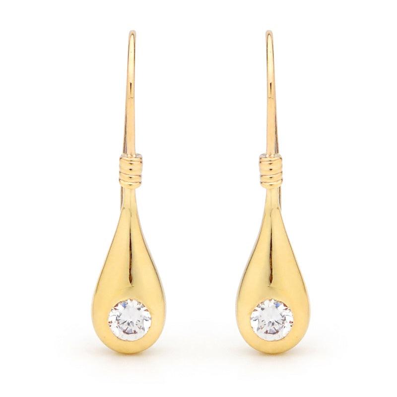 Cubic Zirconia Teardrop Earrings